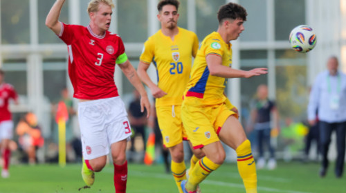 România U19 - Danemarca U19 2-0, ACUM. GOOOL Barbu! Cu o victorie, ”Tricolorii” merg în semifinalele EURO 2025