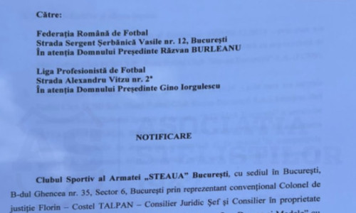 Anunțul făcut de FRF, după ce Steaua a cerut excluderea FCSB-ului din SuperLigă și din cupele europene
