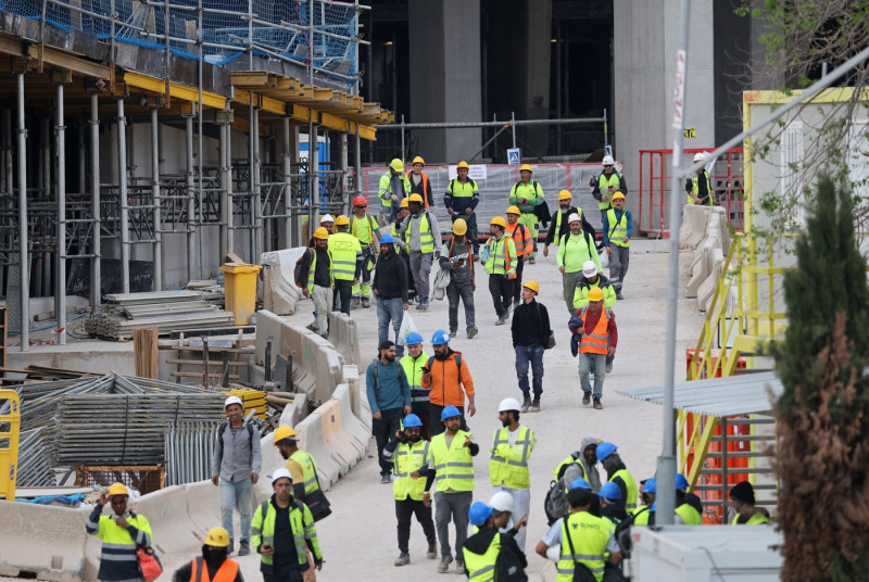 Considerable progress on Spotify Camp Nou construction, Barcelona, Spain - 11 Apr 2025