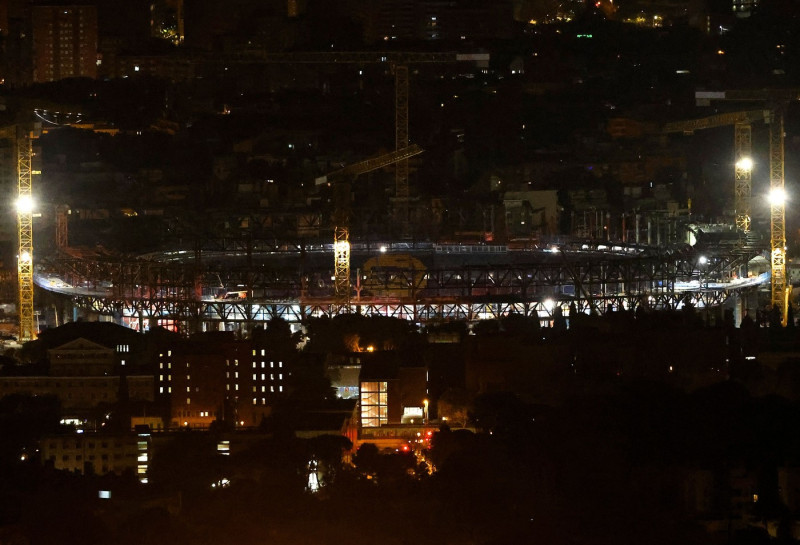 Considerable progress on Spotify Camp Nou construction, Barcelona, Spain - 11 Apr 2025