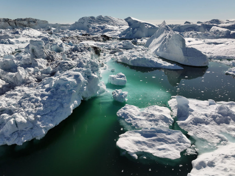 The Greenland Ice Sheet, Facing Global Warming, Is Melting