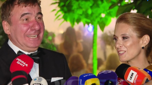 Momentul în care Gică Hagi și-a întrerupt soția și a stârnit hohote de râs, la nunta Kirei