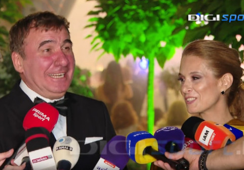 Momentul în care Gică Hagi și-a întrerupt soția și a stârnit hohote de râs, la nunta Kirei