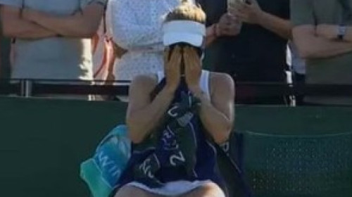 Pănică la Wimbledon! A izbucnit în lacrimi, în timpul meciului: "Are un cuțit. Scoateți-l afară"