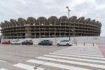 A view of the works of the Nou Mestalla stadium.In August 2007 work began on the construction of the Nou Mestalla football stadium, but in February 2009 construction was halted due to the poor economy of Valencia CF. Twelve years have passed since then, o