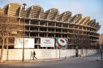Nou Mestalla Stir: Valencia's Frozen Stadium Shows Life Amid Club Crisis., Spain - 18 Feb 2025