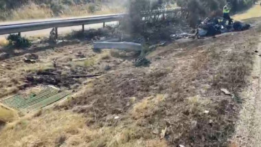 Primele imagini de la locul accidentului în care a murit Diogo Jota. Automobilul Lamborghini, de nerecunoscut