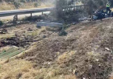 Primele imagini de la locul accidentului în care a murit Diogo Jota. Automobilul Lamborghini, de nerecunoscut