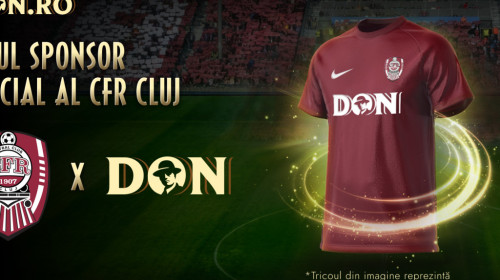 (P) Don.ro este noul sponsor oficial al CFR Cluj, unul dintre cele mai mari cluburi de fotbal din România