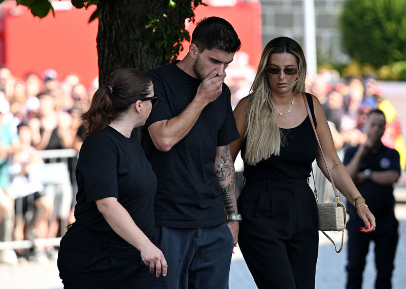 Funeral Held For Diogo Jota And Andre Silva In Their Hometown Of Gondomar