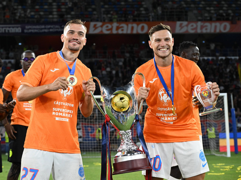 FOTBAL:FCSB-CFR CLUJ, SUPERCUPA ROMANIEI (5.07.2025)