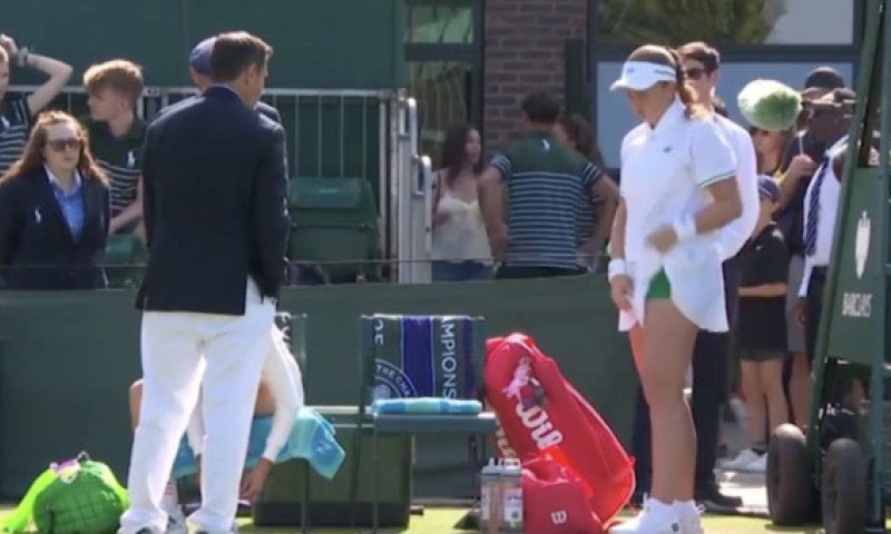 Scene cum rar se văd, la Wimbledon: enervată la culme, a recurs la un ”gest extrem” după ce arbitrul s-a dus direct la ea