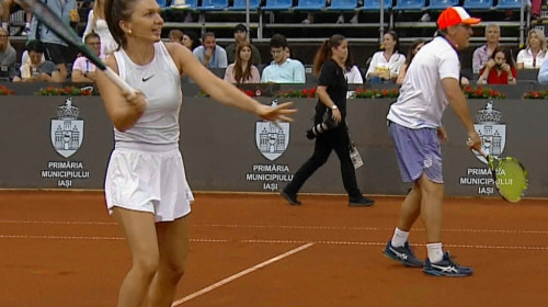 Simona Halep - Andrei Pavel, ACUM, Digi Sport 2. Gest superb al Simonei la ”Demonstrativul” de la Iași Open