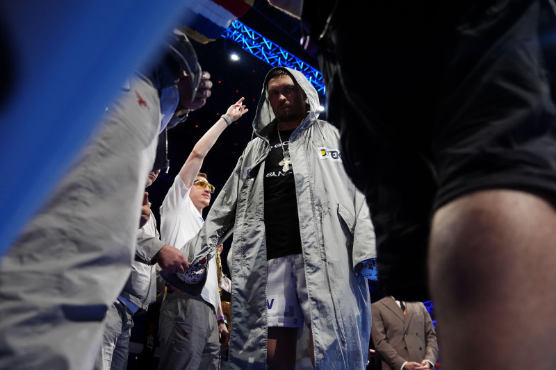 Oleksandr Usyk walks out to face Daniel Dubois during their IBF, IBO, WBC and WBO World heavyweight bout at Wembley Stadium, London. Picture date: Saturday July 19, 2025.