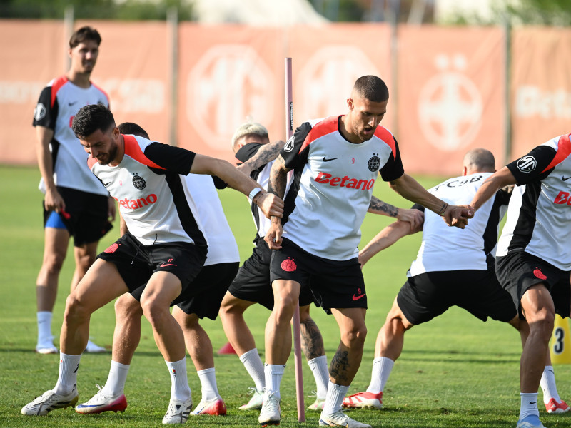 FOTBAL:ANTRENAMENT FCSB MECI KF SHKENDIJA, PRELIMINARIILE LIGII CAMPIONILOR (29.07.2025)