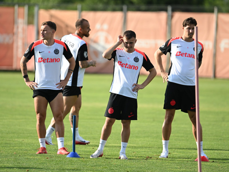 FOTBAL:ANTRENAMENT FCSB MECI KF SHKENDIJA, PRELIMINARIILE LIGII CAMPIONILOR (29.07.2025)