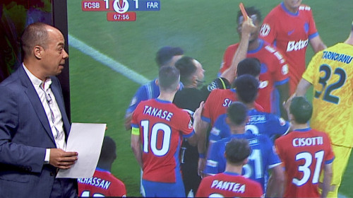 Verdictul lui Marius Avram, după ce Ștefan Târnovanu a luat roșu în FCSB - Farul. Ce a spus de penalty-ul oaspeților