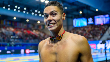 Cum l-au poreclit americanii pe David Popovici, după ”dubla” de aur de la Mondiale