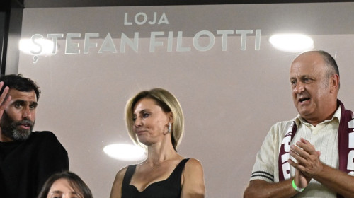 Cum a fost surprinsă Diana Șucu în ultimele secvențe ale partidei Rapid-Botoșani