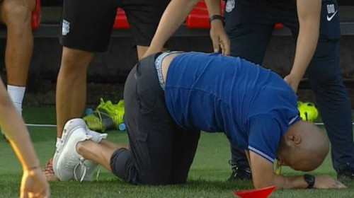 Scene neverosimile în FC Bacău - Poli Iași! Tony Da Silva aproape să-și rupă piciorul