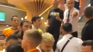 Scandalul din mall a fost filmat: momentul în care celebrul fotbalist vrea să-i dea un cap în gură unui agent de pază