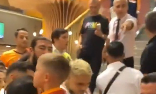 Scandalul din mall a fost filmat: momentul în care celebrul fotbalist vrea să-i dea un cap în gură unui agent de pază