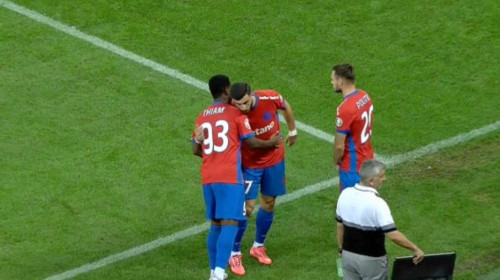 S-a terminat ”experimentul” Denis Alibec la FCSB? Atacantul a fost scos după 45 de minute cu FC Argeș