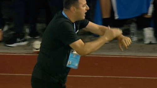 Rareș Vidican l-a enervat pe Ianis Zicu: antrenorul a cerut penalty, dar arbitrul n-a dictat nimic! Ce arată reluările