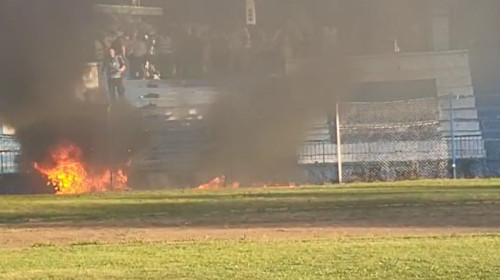 Au dat foc steagurilor! Fanii Corvinului nu au suportat eliminarea din Cupa României