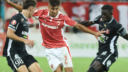 Dinamo - Hermannstadt 2-0. Victorie pentru ”Câini”, care au urcat pe podium în SuperLigă