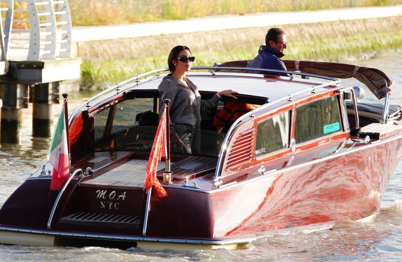 Georgina Rodriguez Arrives At Venice Airport Ahead Of The 82nd Venice International Film Festival