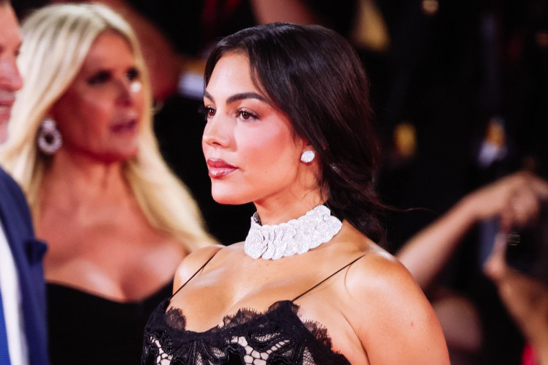 Georgina Rodriguez is seen at the red carpet for the Filming Italy Venice Award event during the 82nd Venice International Film Festival (Mostra Internazionale d'Arte Cinematografica) at Palazzo del Cinema.