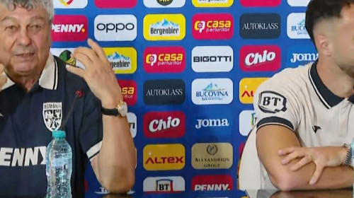 Momentul neașteptat care l-a făcut pe Mircea Lucescu să râdă la conferința de presă. ”Unde a plecat?”