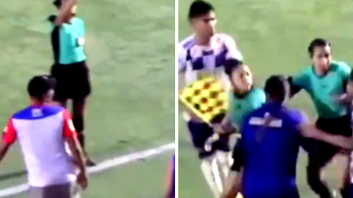 Scene "șocante": a luat roșu și i-a dat arbitrei o palmă peste față! Imaginile fac înconjurul lumii