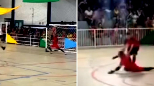 A apărat un penalty și peste câteva secunde a murit! Imagini cu puternic impact emoțional
