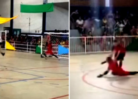 A apărat un penalty și peste câteva secunde a murit! Imagini cu puternic impact emoțional