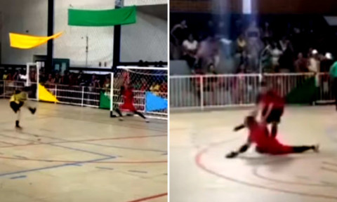 A apărat un penalty și peste câteva secunde a murit! Imagini cu puternic impact emoțional