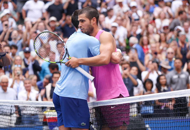 Carlos Alcaraz Competes in the US Open