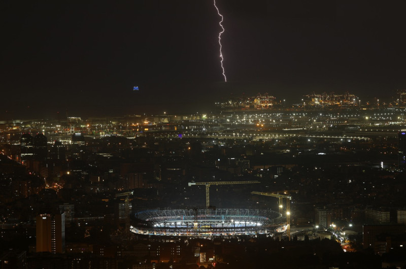 The Spotify Camp Nou On A Night Of Lightning