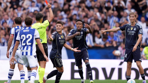A intrat în istoria lui Real Madrid, după ce a văzut roșu direct contra lui Real Sociedad