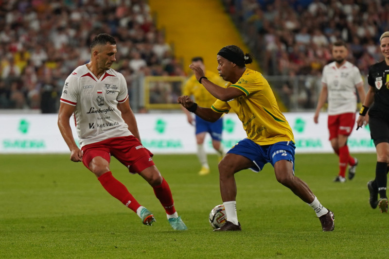 INTERNATIONAL FRIENDLY FOOTBALL MATCH: POLAND - BRAZIL - RONALDINHO SHOW 2025 IN POLAND