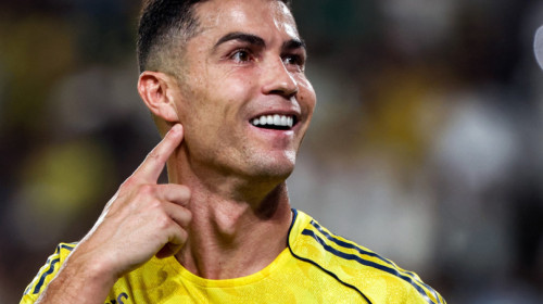 Cristiano Ronaldo a marcat o ”dublă” în drumul spre golul 1.000 și i-a ”taxat” pe fanii lui Lionel Messi!