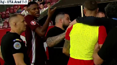 Nu s-a văzut la TV! Ce s-a întâmplat la pauză, înainte ca CFR - UTA să se termine 1-1