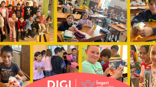 Grupul DIGI și Asociația Îngeri Pentru Suflete aduc, pentru al patrulea an la rând, “Dulăpiorul Fermecat” în trei școli din mediul rural