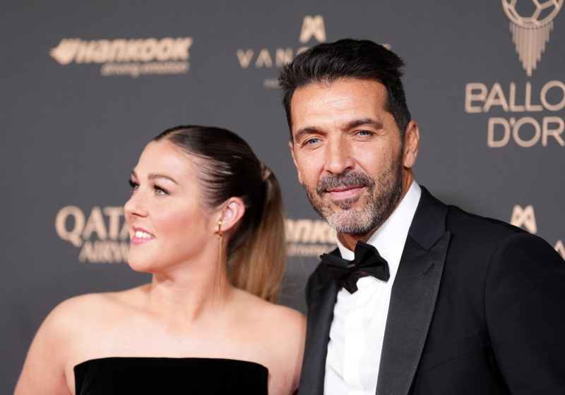 Mary Earps and Gianluigi Buffon arriving at the Ballon d'Or awards ceremony 2025, at the Theatre du Chatelet in Paris, France. Picture date: Monday September 22, 2025.