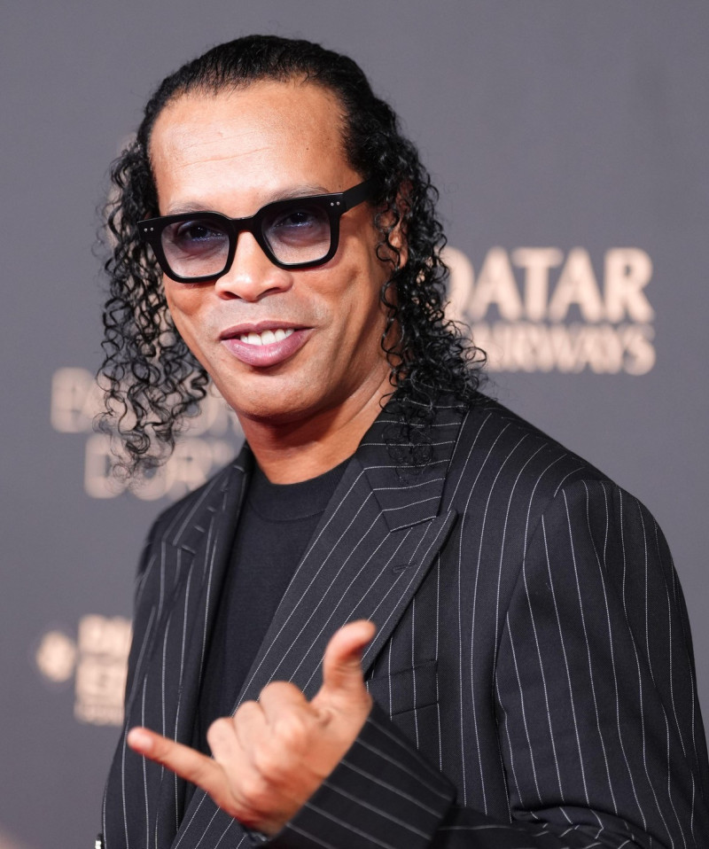 Ronaldinho arriving at the Ballon d'Or awards ceremony 2025, at the Theatre du Chatelet in Paris, France. Picture date: Monday September 22, 2025.