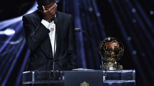 Momentul în care Ousmane Dembele a cedat, la gala Balonului de Aur