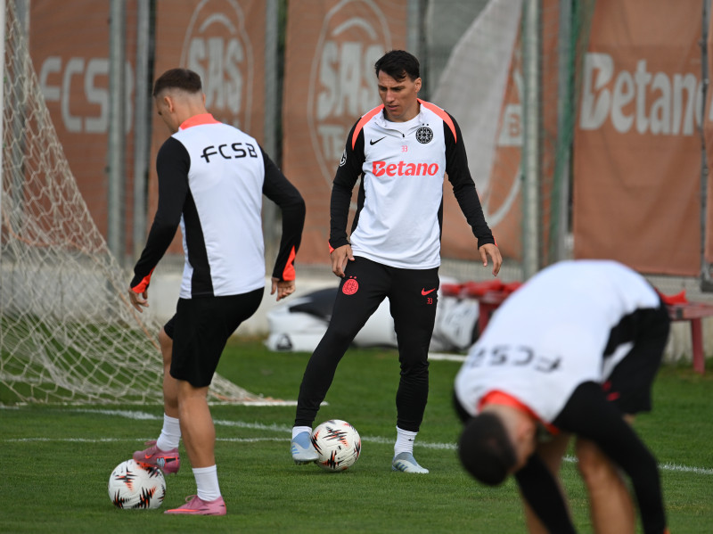 FOTBAL:ANTRENAMENT FCSB MECI YOUNG BOYS BERNA, UEFA EUROPA LEAGUE (1.10.2025)