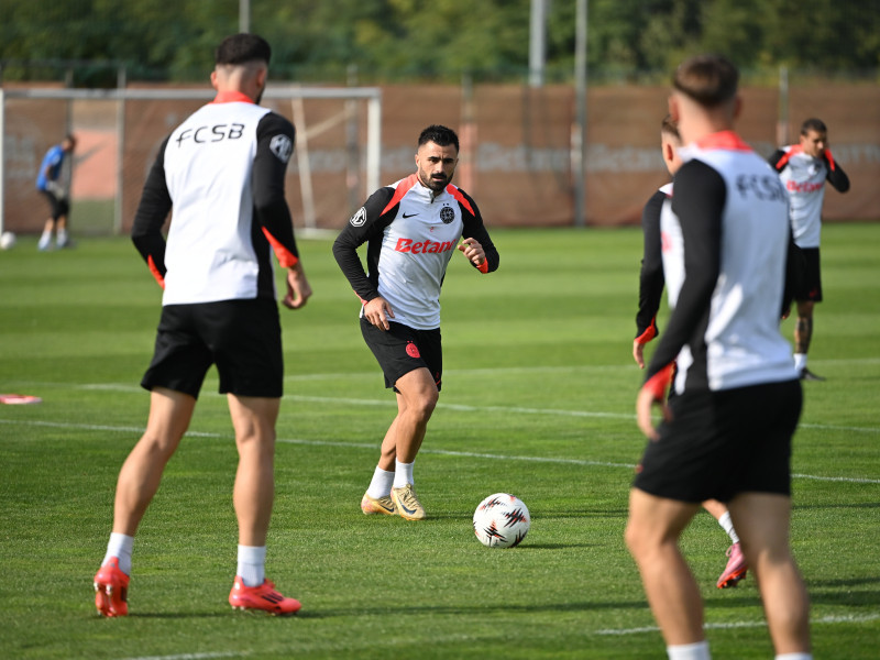 FOTBAL:ANTRENAMENT FCSB MECI YOUNG BOYS BERNA, UEFA EUROPA LEAGUE (1.10.2025)