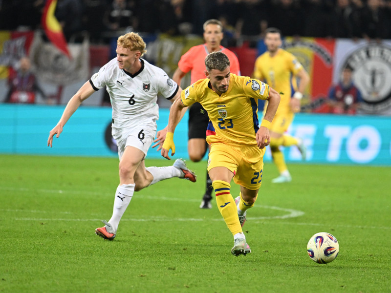 FOTBAL:ROMANIA-AUSTRIA, PRELIMINARIILE C.M. 2026 (12.10.2025)